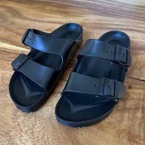 Birkenstock Black Sandals waterproof material